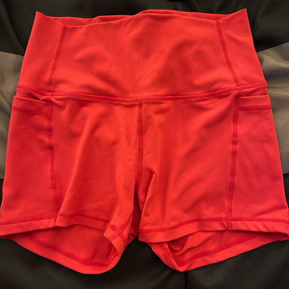 Ethos Women's Red Spandex Shorts